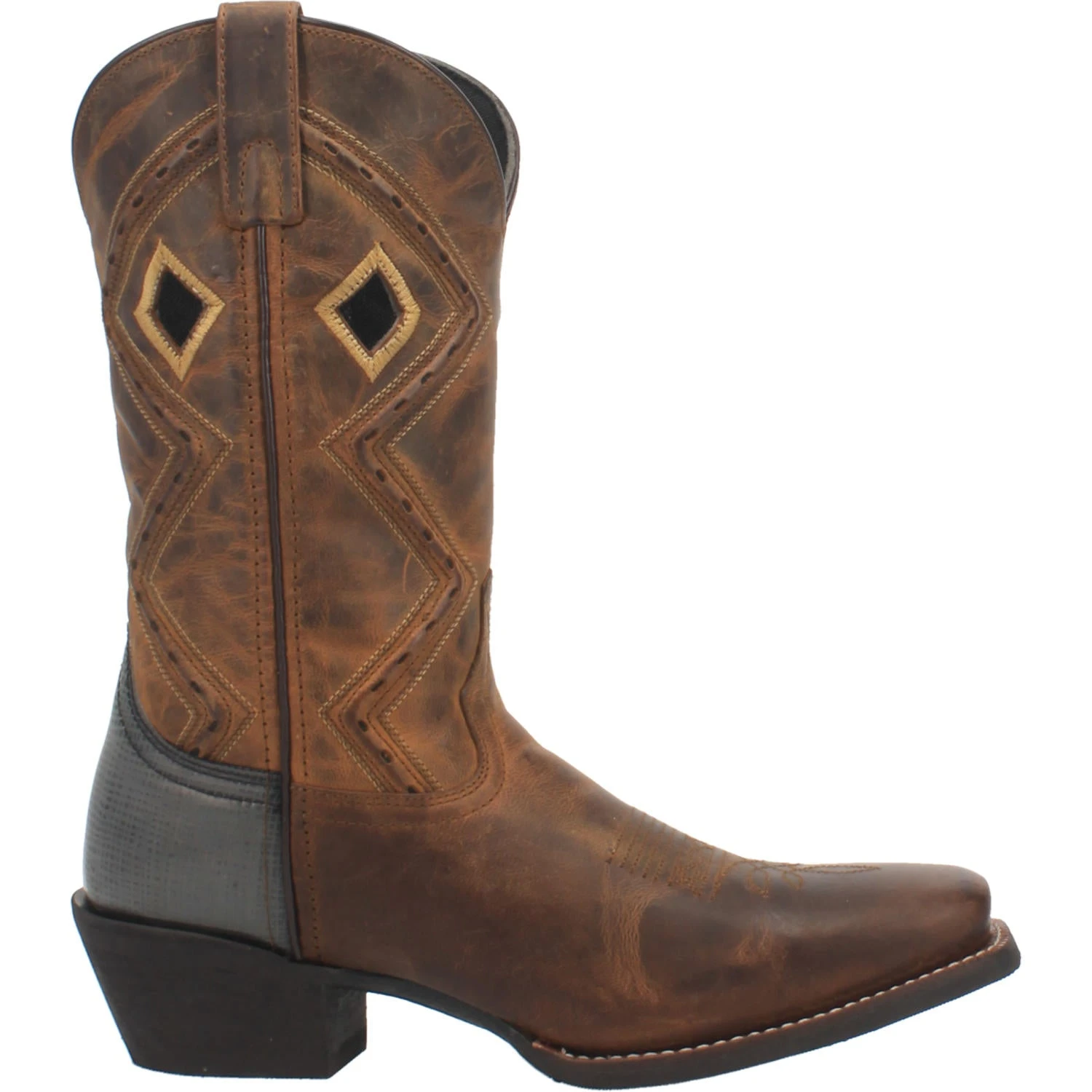 Laredo Men's Faber 12" Cowboy Square Toe Leather Boots 68329 - Image 3