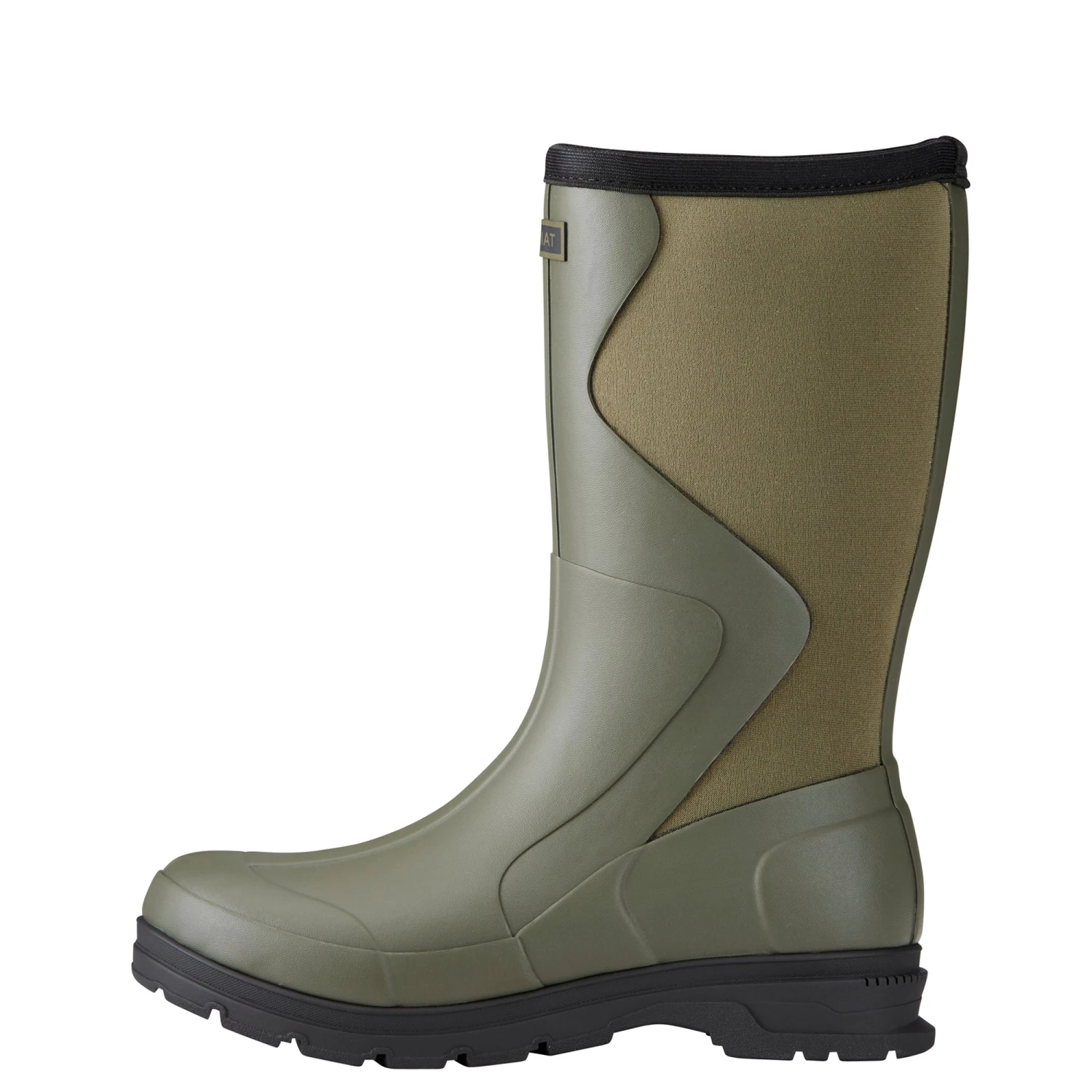 Ariat Ladies Springfield Olive Green Rubber Boots 10021525 - Image 3