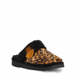Ariat Ladies Jackie Square Toe Cheetah Hair On Slippers 10039061