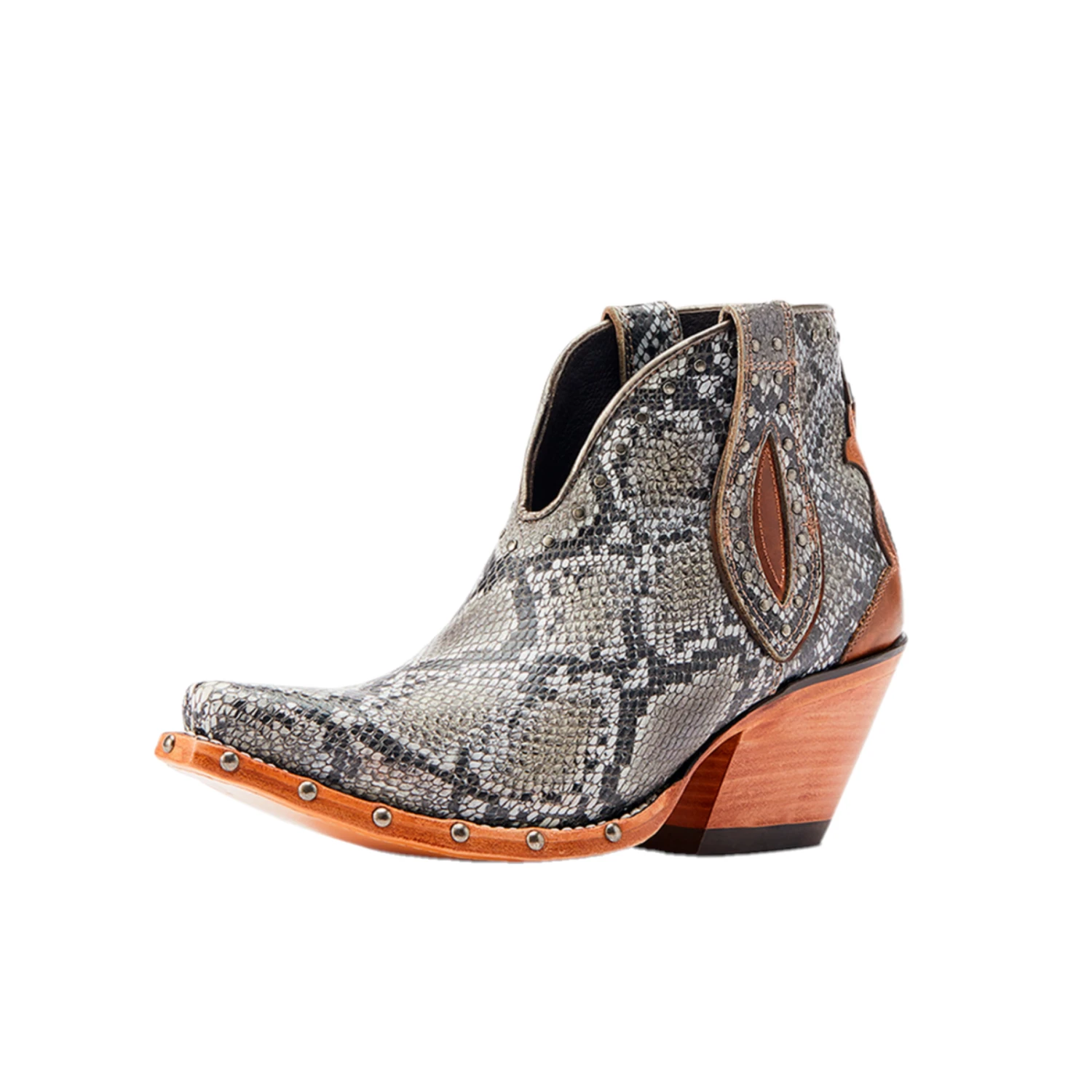 Ariat® Ladies Greeley Shades Of Grain & Natural Snake Booties 10044398 - Image 5