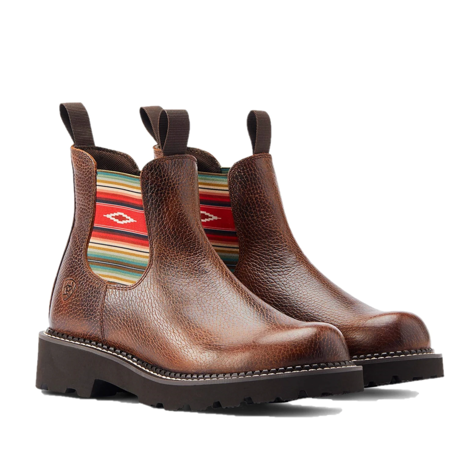 Ariat® Ladies Fatbaby® Twin Serape Gore Copper Brown Boots 10044407 - Image 7