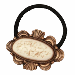 Blazin Roxx® Ladies White & CopperStone Hair Tie 30495