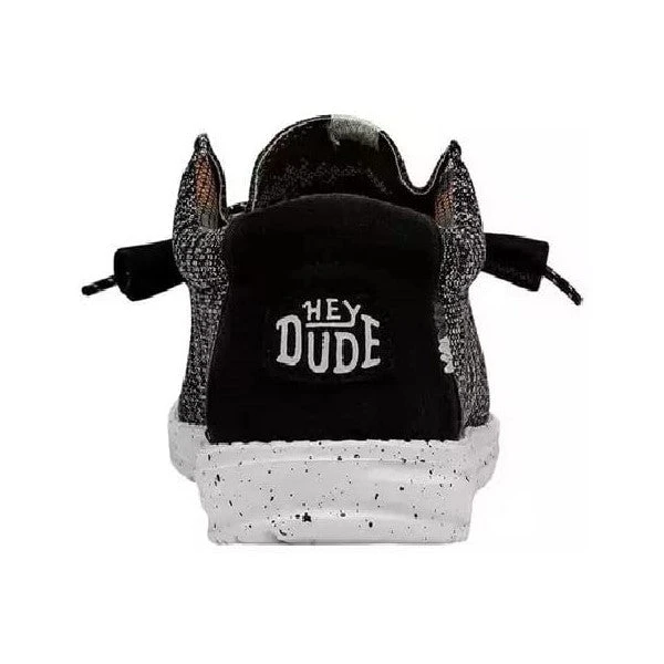 Hey Dude Men's Wally Sox Stitch Black Casual Shoes 40161-0YH - Image 4