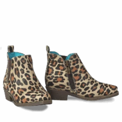 Ariat Girls Dixon Lucy Leopard Print Brown Booties A441001902