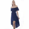 Scully Ladies Off Shoulder Hi/Lo Royal Dress PSL-266-ROY