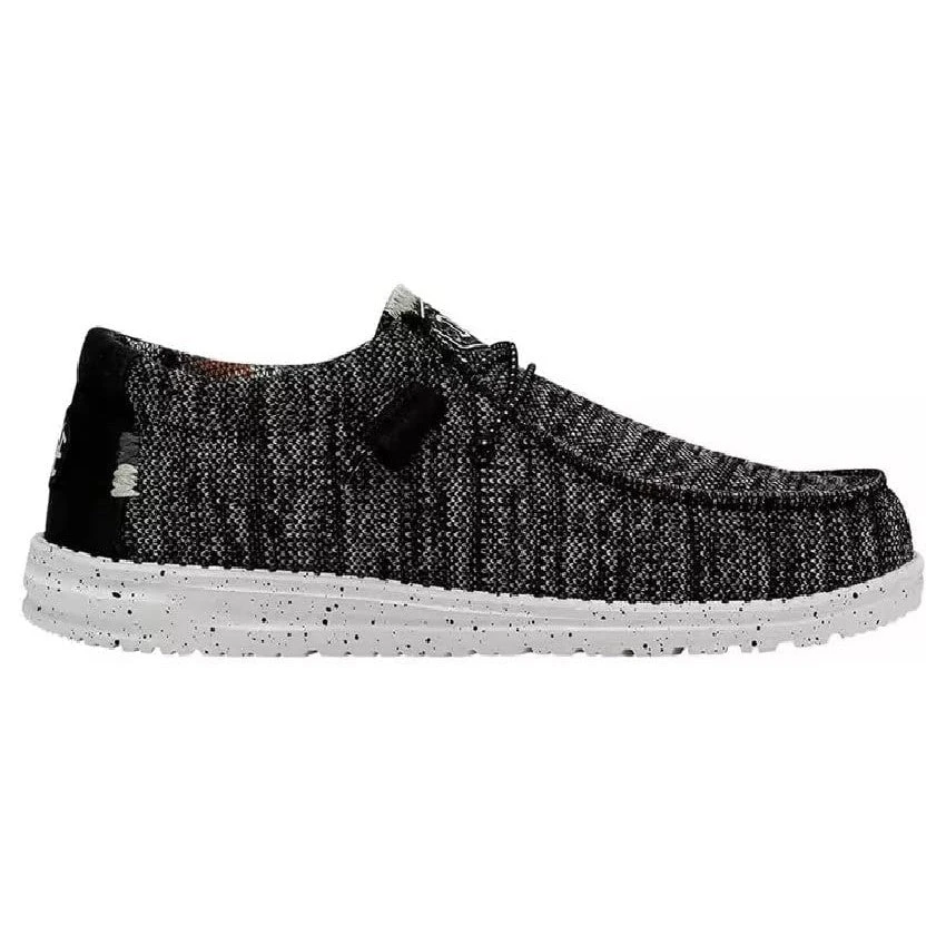 Hey Dude Men's Wally Sox Stitch Black Casual Shoes 40161-0YH - Image 3