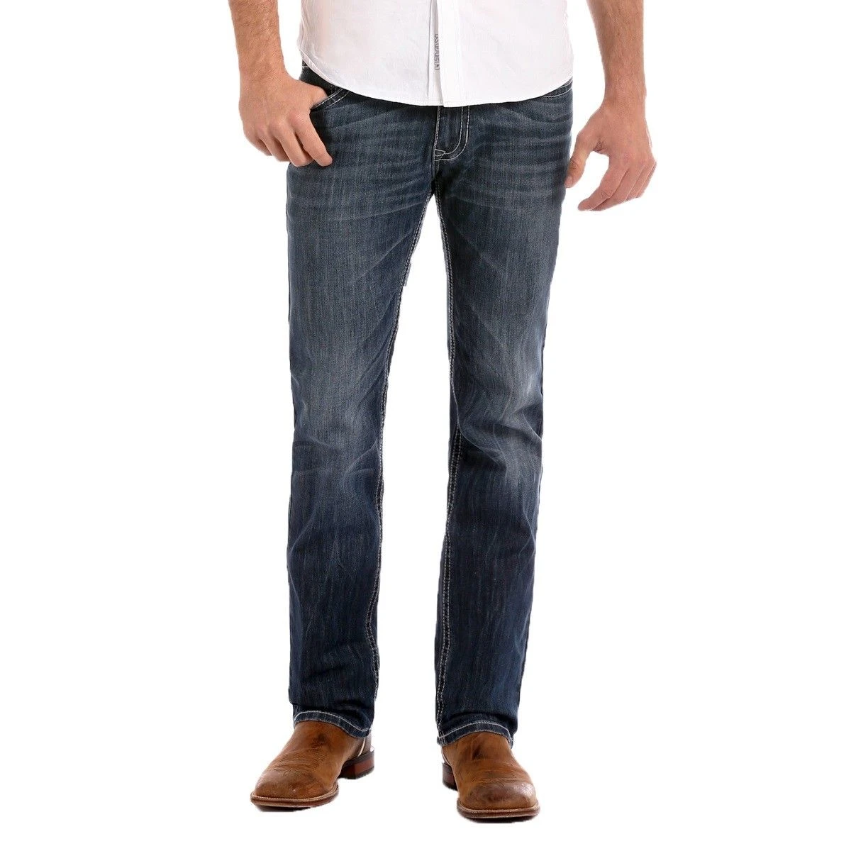 Rock & Roll Denim Men's ReFlex Revolver Straight Jeans M1R3482 - Image 2