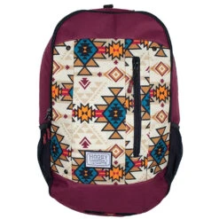 Hooey "Rockstar" Burgundy & Multi Color Aztec Backpack BP036BU