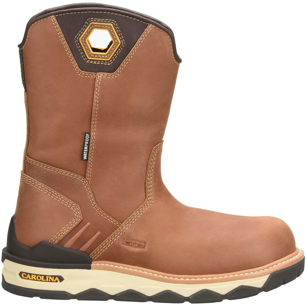 Carolina® Men's 10" Earthmover Waterproof Dark Brown Work Boots CA7833 - Image 3