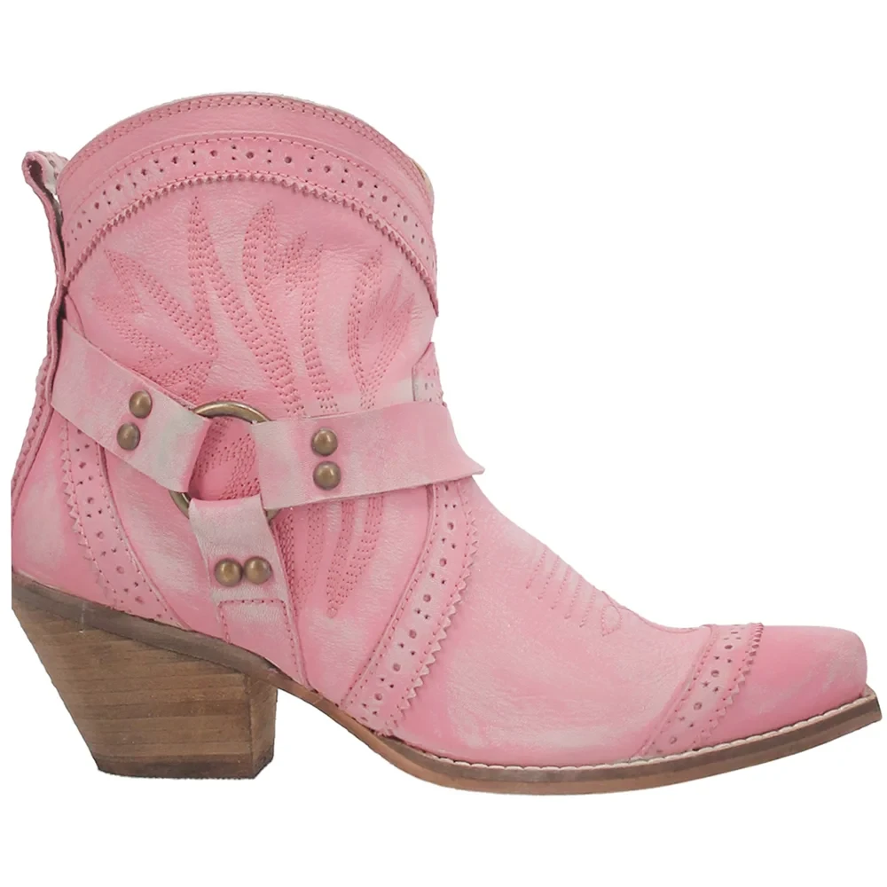 Dingo® Ladies Gummy Bear Pink Western Bootie DI747-PNK - Image 4