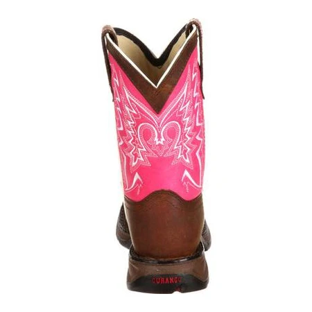Durango® Toddler Girl's Let Love Fly Pink & Brown Western Boot DWBT092 - Image 5