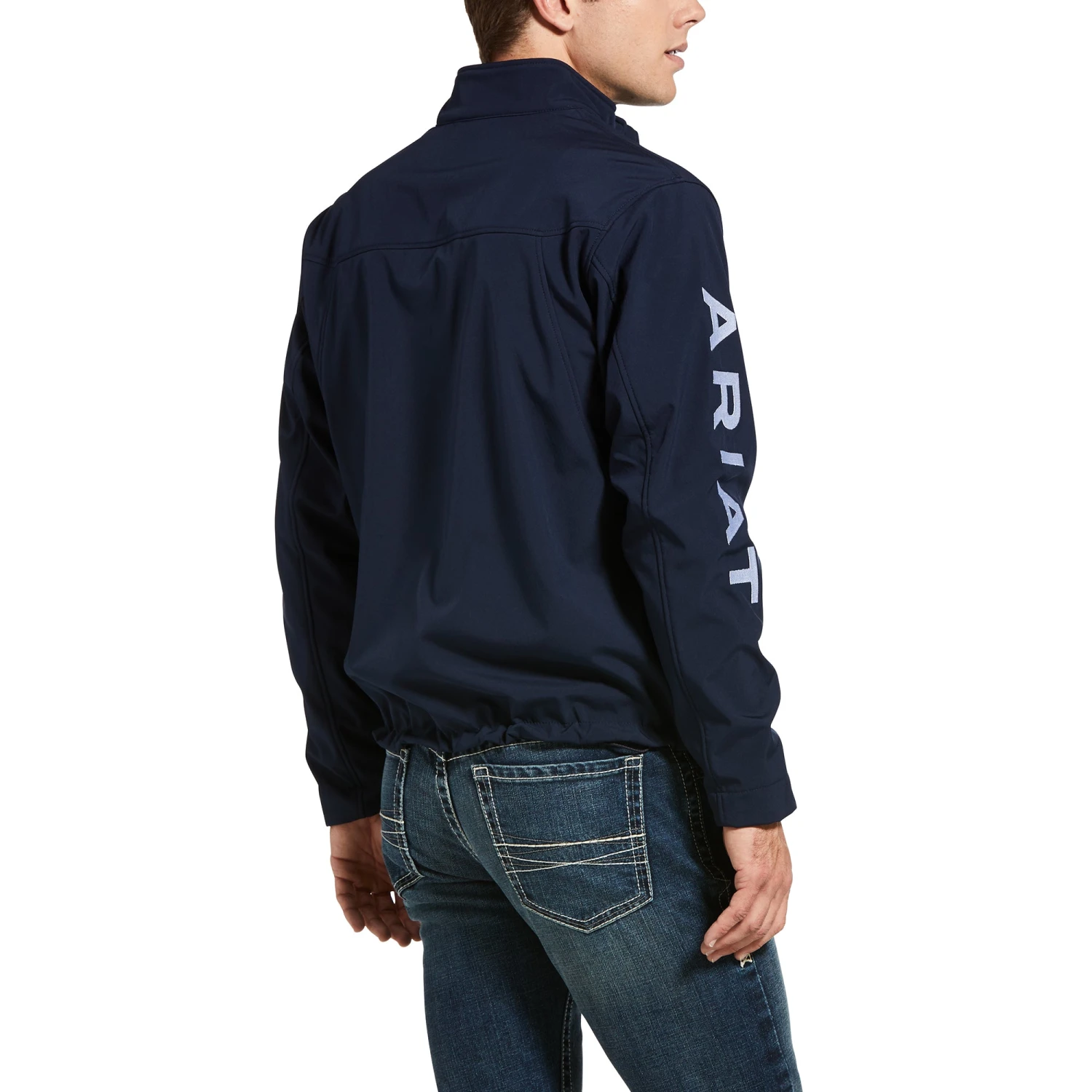 Ariat® Men's New Team Navy Blue Softshell Jacket 10032687 - Image 2