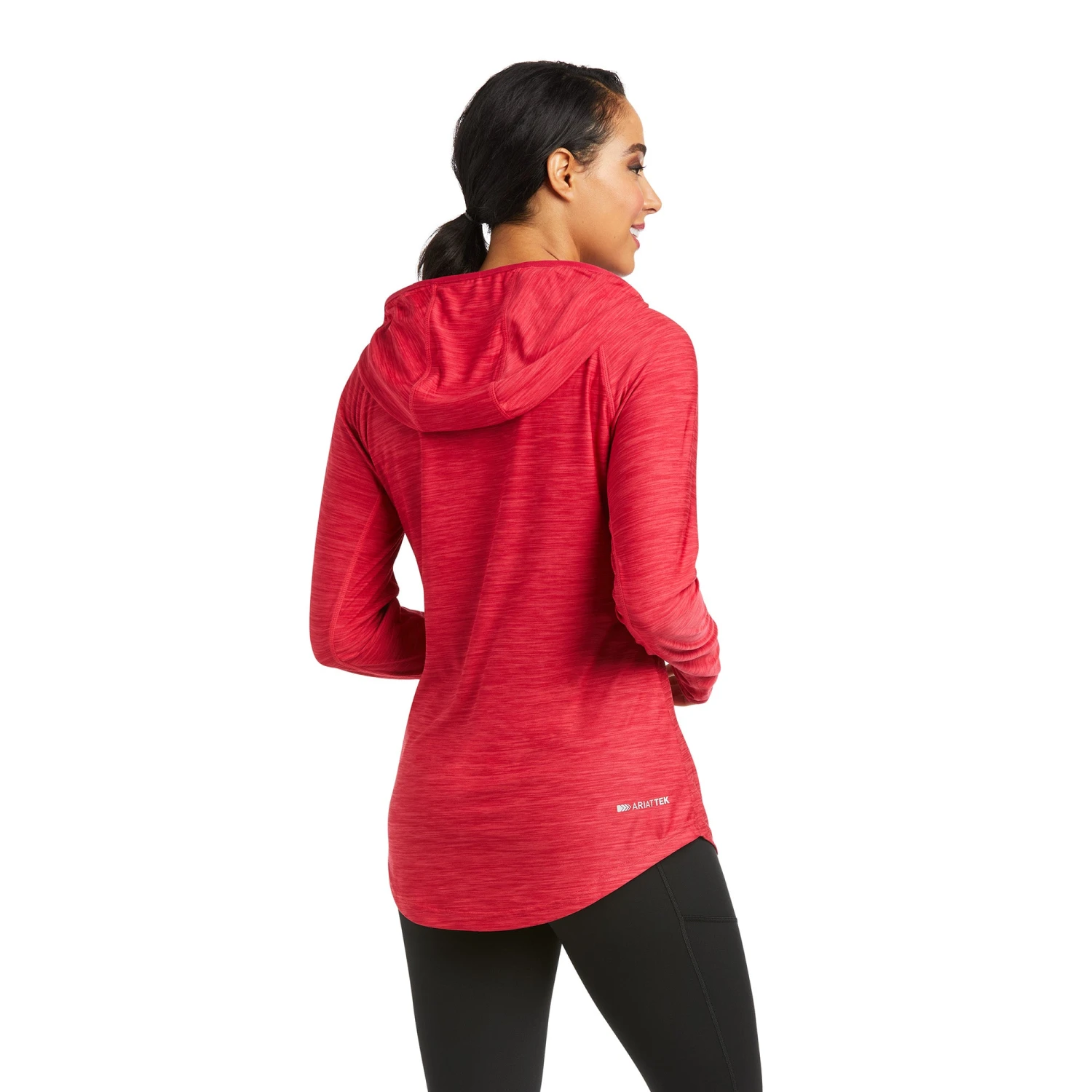 Ariat Ladies Laguna Long Sleeve Persian Red Hoodie Pullover 10037414 - Image 2