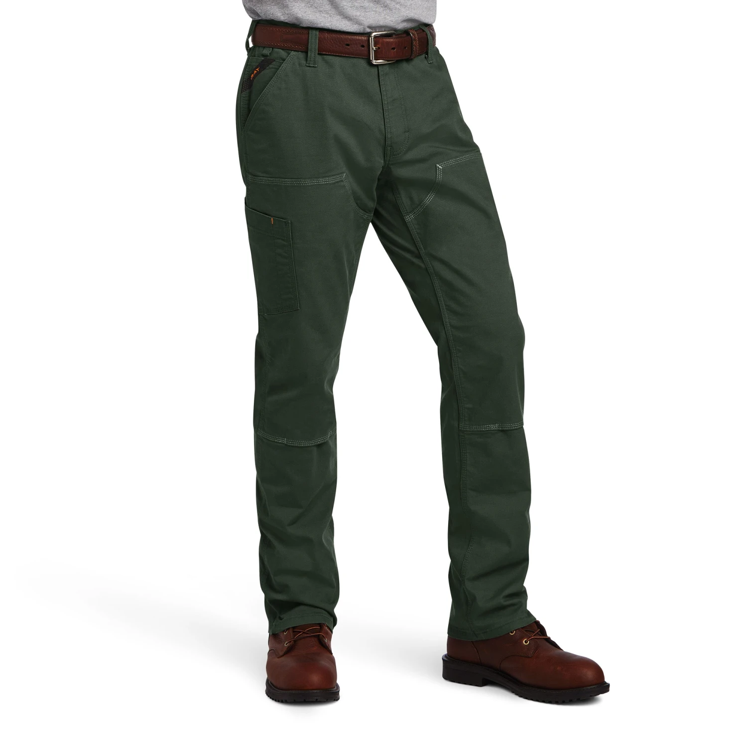 Ariat® Men's Rebar M4 DuraStretch™ Dark Sage Straight Leg Pants 10041082 - Image 2