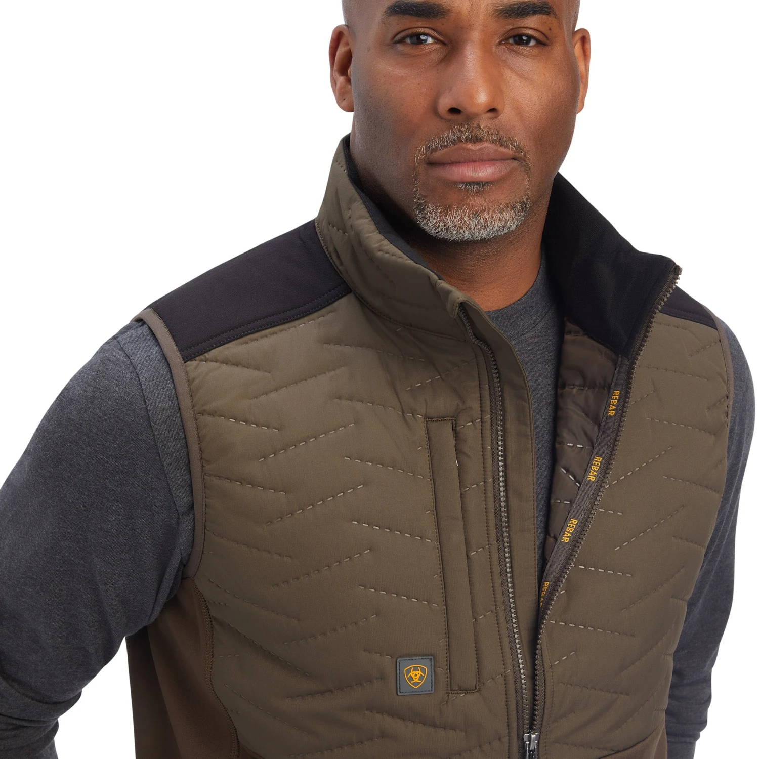 Ariat Men's Rebar Cloud 9 Insulated Wren Green Vest 10041504 - Image 4