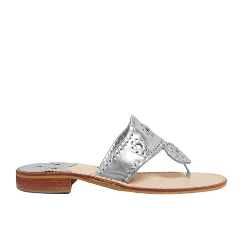 Jack Roger Ladies Slip On Silver Sandals 1219SN0001040-SLVR - Image 3