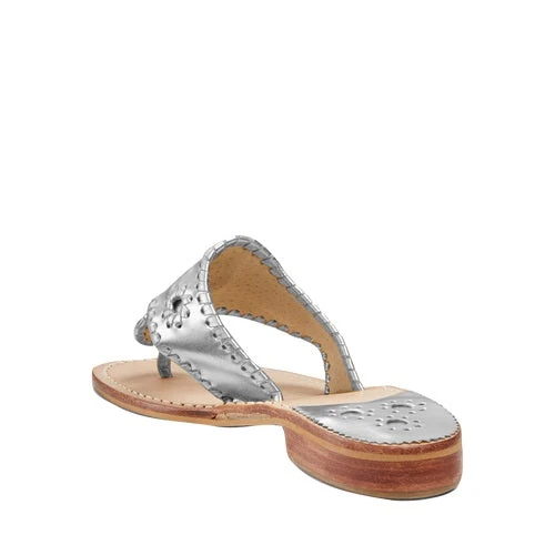 Jack Roger Ladies Slip On Silver Sandals 1219SN0001040-SLVR - Image 4