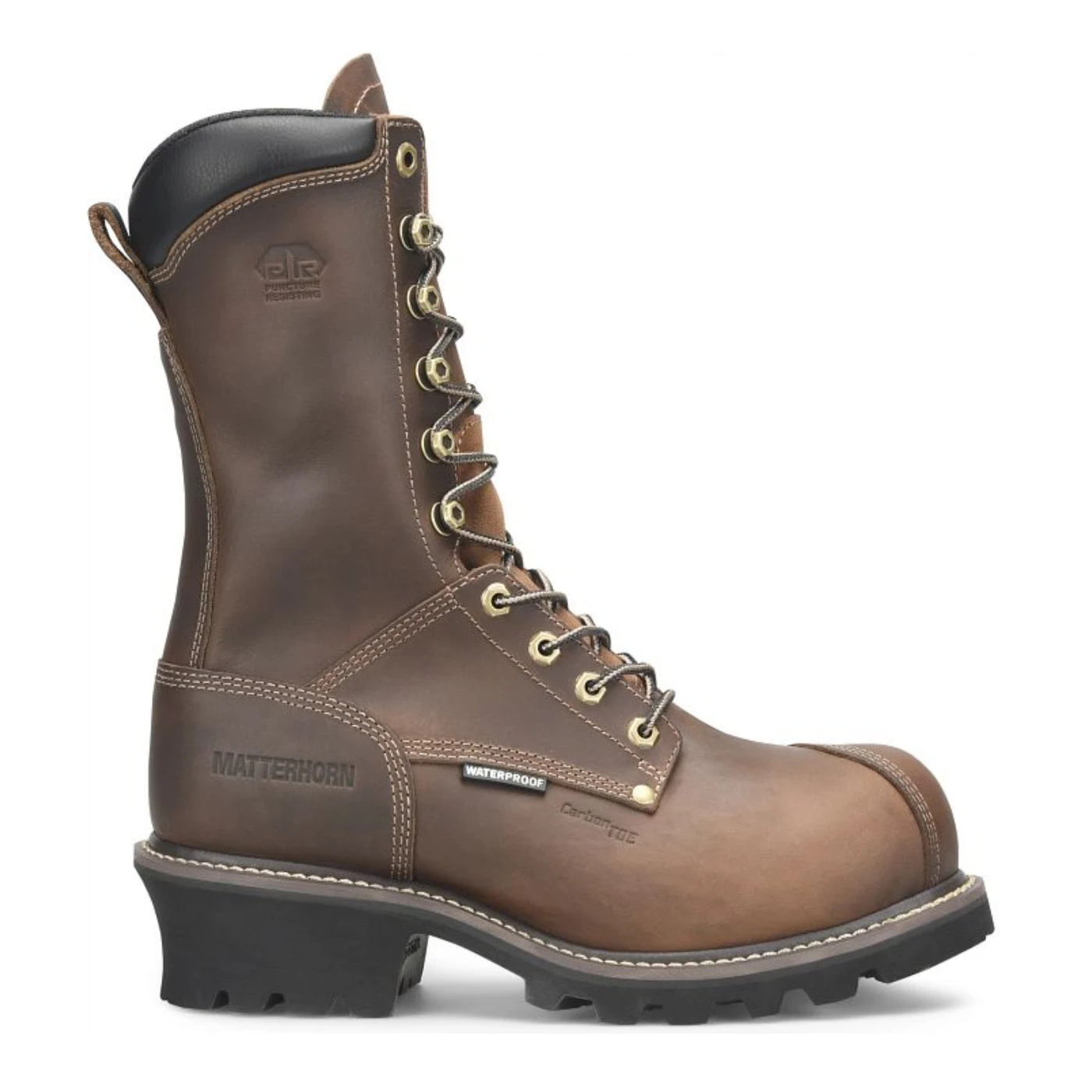 Matterhorn® Men's Arc 10" Dark Brown Composite Toe Logger Boots MT2510 - Image 3