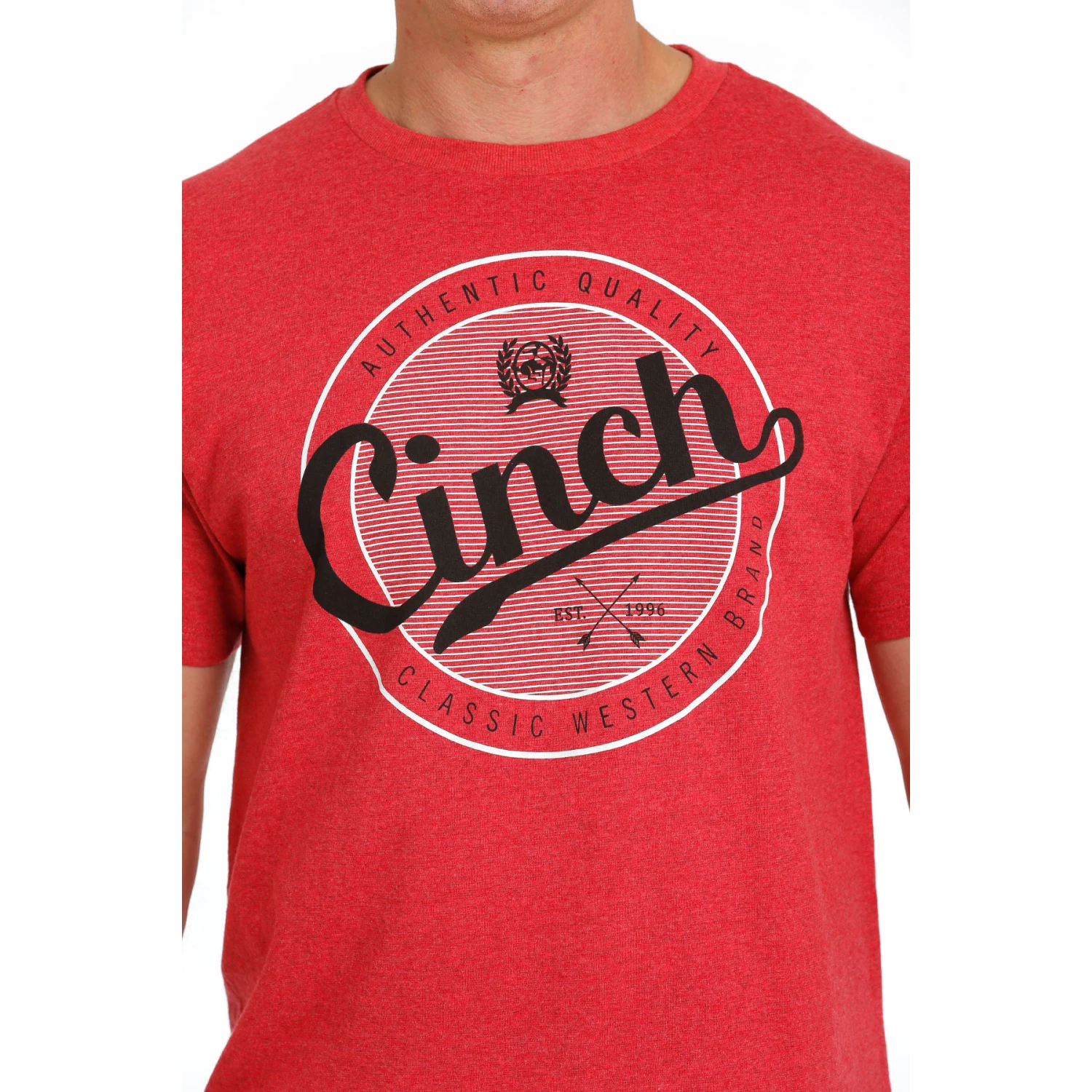 Cinch® Men's Classic Logo Heather Red Graphic T-Shirt MTT1690554 - Image 2