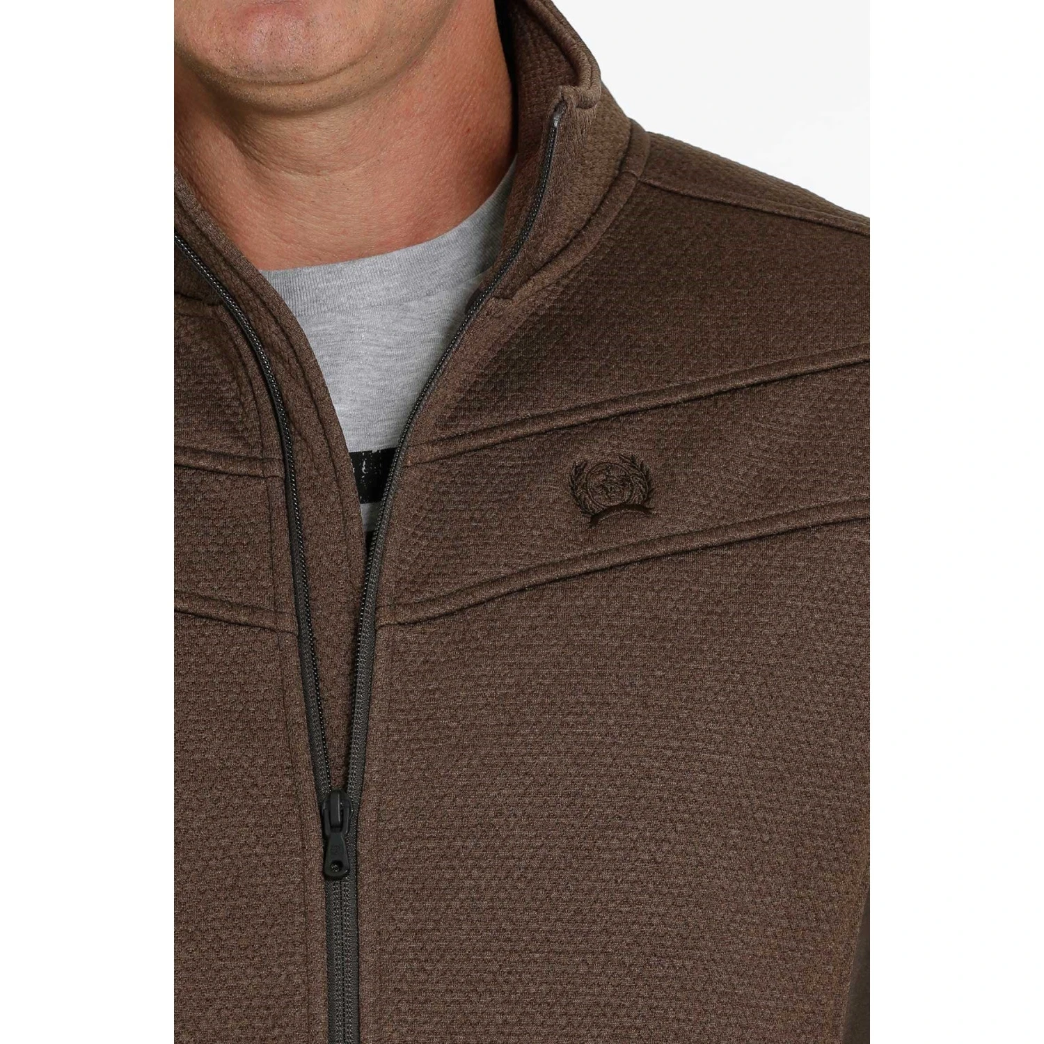 Cinch Men's Brown Sweater Jacket MWJ1562002 - Image 3