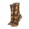 SockSmith Ladies Golden Retrievers Brown Crew Socks WNC1878-BRO