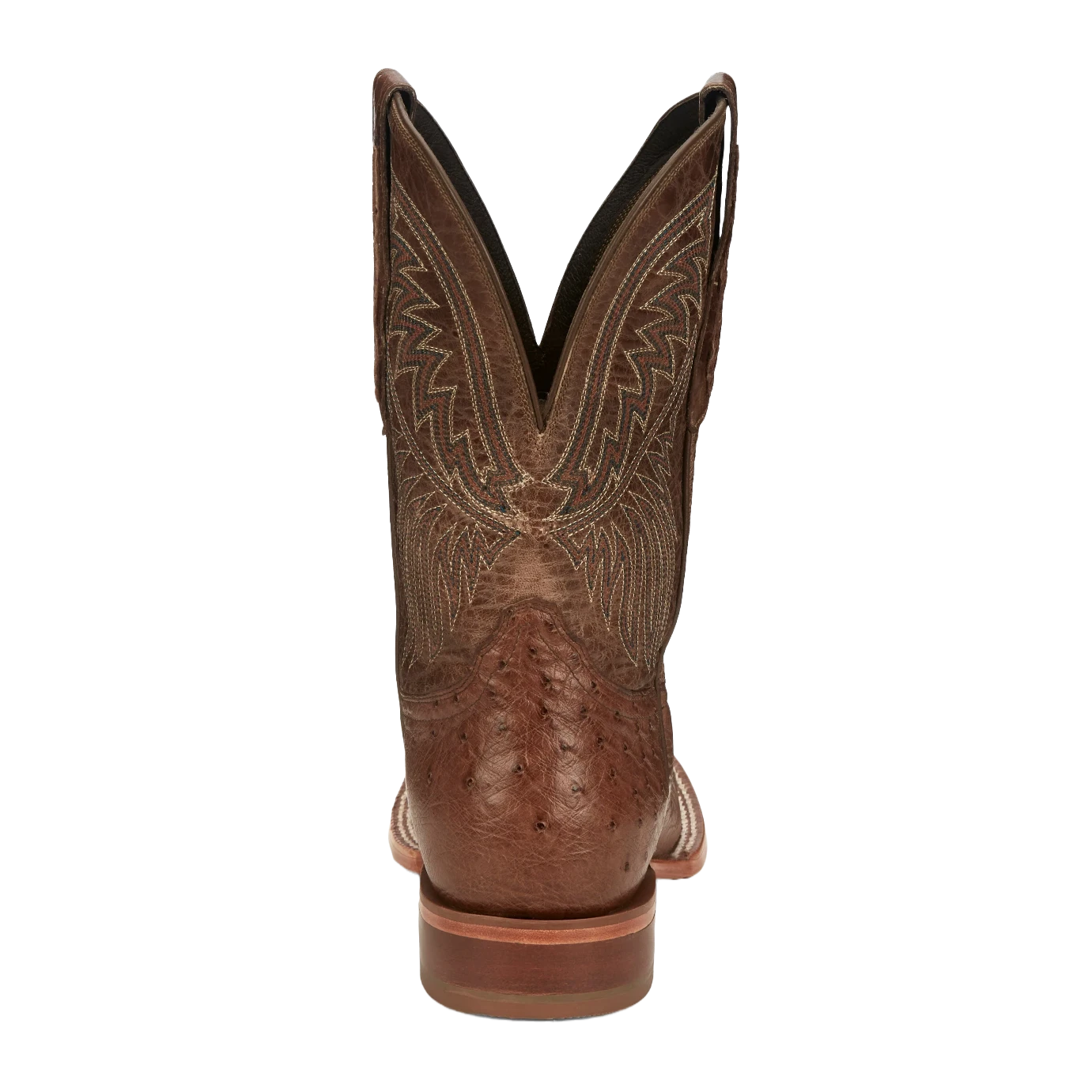 Tony Lama® Men's Alamosa Brown Smooth Ostrich Western Boots SA6102 - Image 5