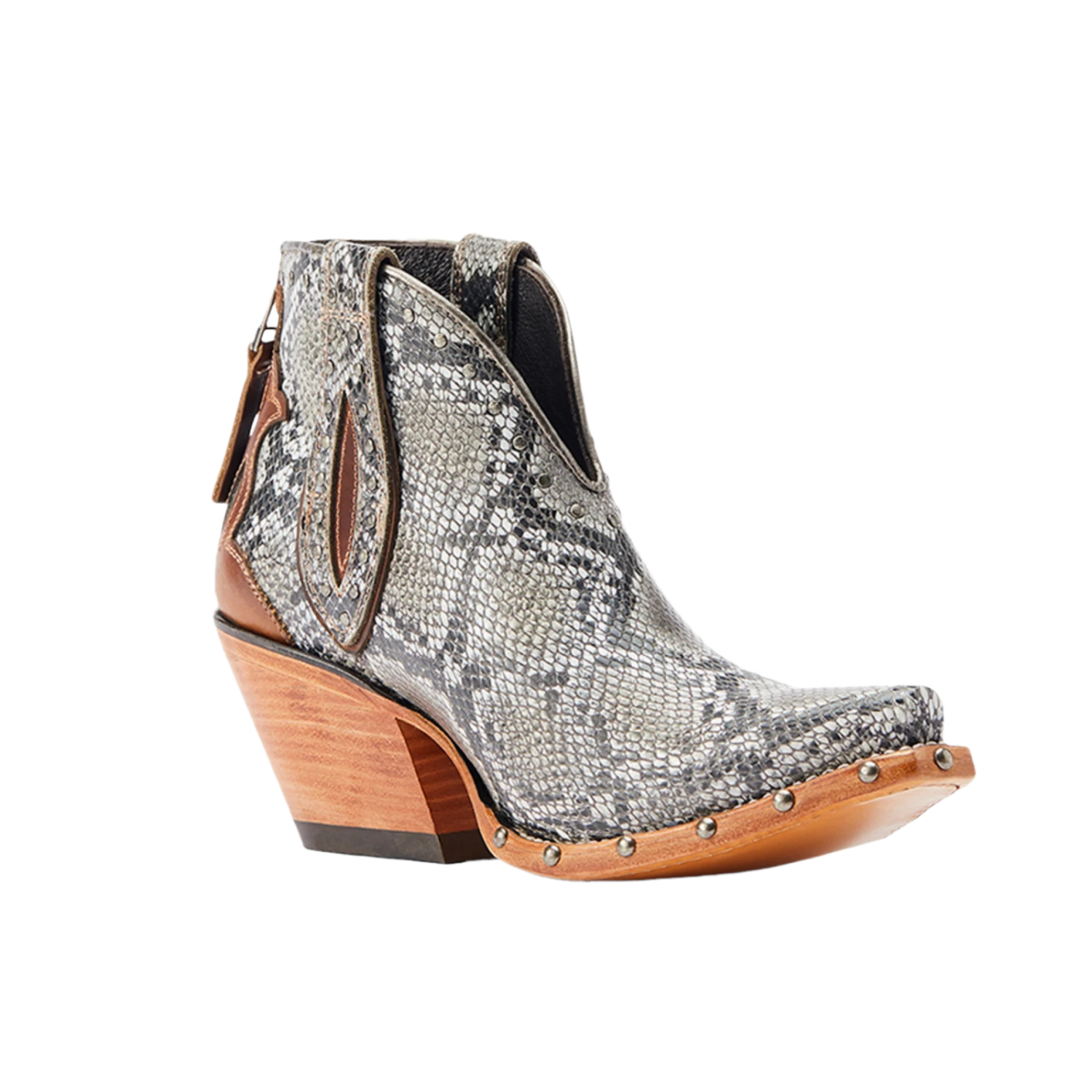 Ariat® Ladies Greeley Shades Of Grain & Natural Snake Booties 10044398