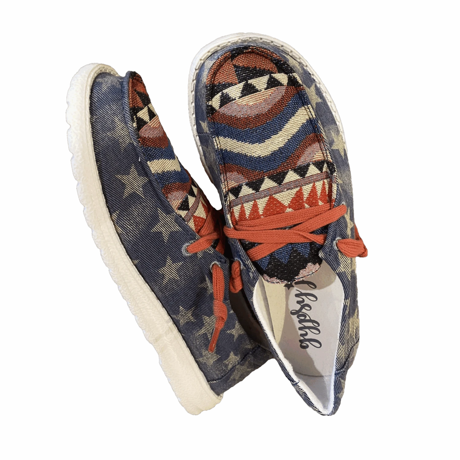 Gypsy Jazz Ladies Rockin Navy Stars Casual Shoes GJSP0131-410