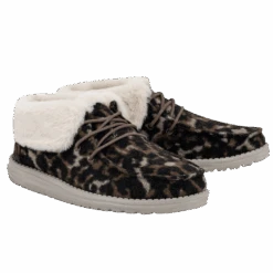 Hey Dude Ladies Britt Abstract Tan Leopard Shoes 121771727