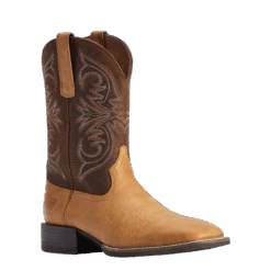 Ariat® Men's Sport Pardner Matte Tan & Brown Square Toe Boots 10042392