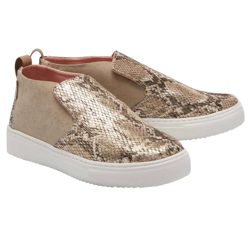 Hey Dude Ladies Peyton Snake Brown Shoes 121791558