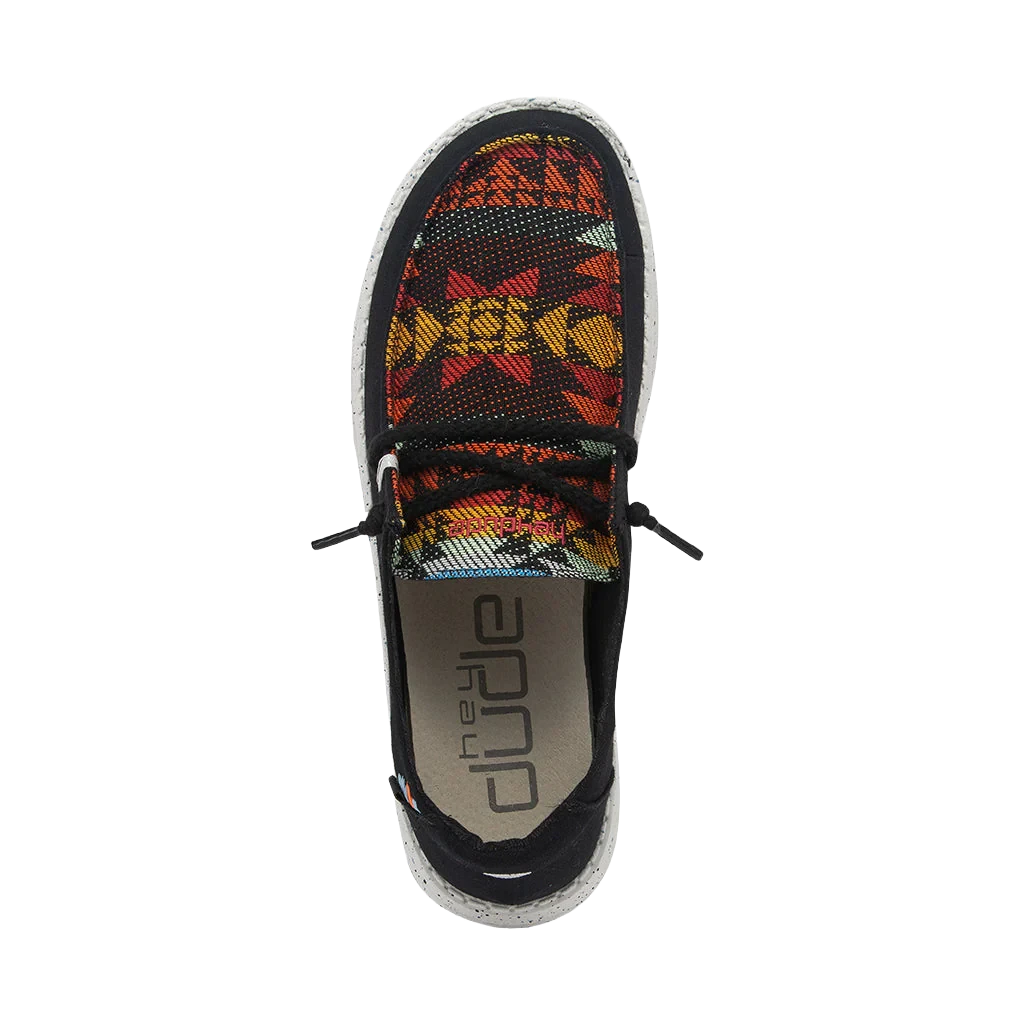 Hey Dude Ladies Wendy Boho Distressed Texacoco Black Shoes 121414689 - Image 2