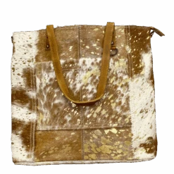 American Darling Brown & White Cowhide Purse ADBG106ACGO