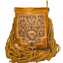 American Darling Brown Cowhide With Leather Crossbody ADBG256TAW