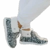 Gypsy Jazz® Ladies Odion Grey Leopard Sherpa Casual Shoes GJSP0108-967