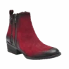 Circle G By Corral Ladies Burnished Red Double Zipper Bootie Q0023