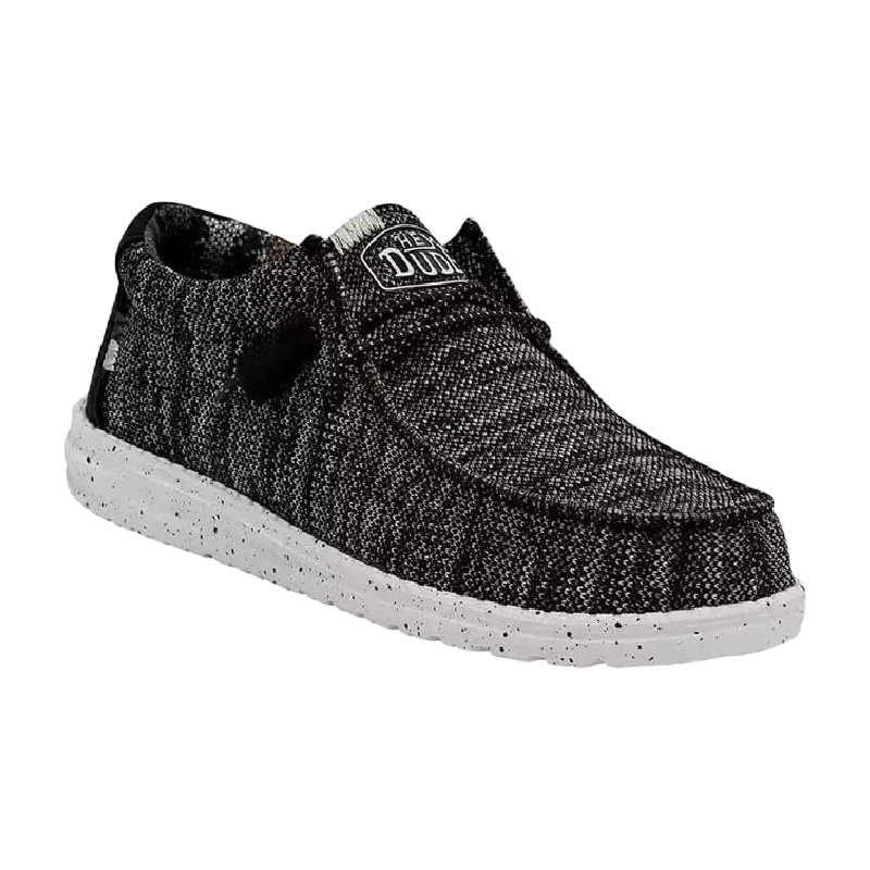 Hey Dude Men's Wally Sox Stitch Black Casual Shoes 40161-0YH