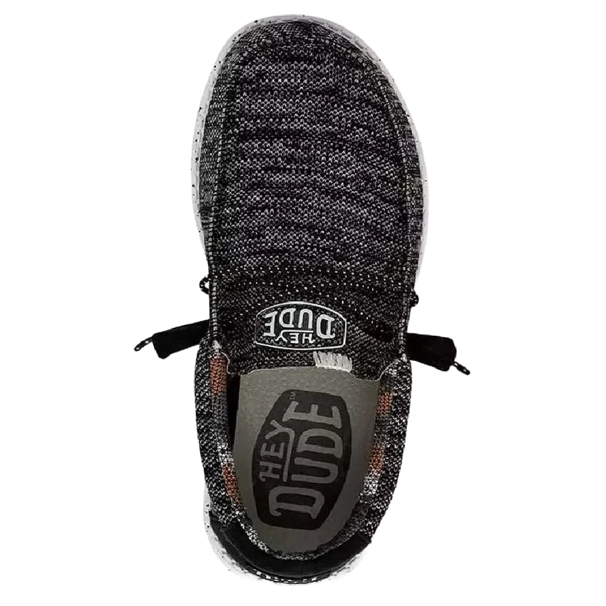 Hey Dude Men's Wally Sox Stitch Black Casual Shoes 40161-0YH - Image 2