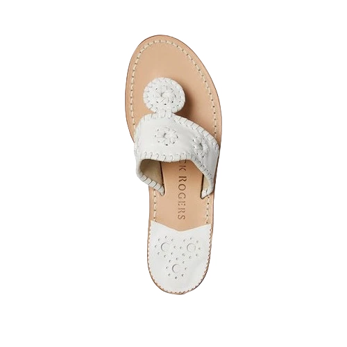 Jack Roger Ladies Slip On White Sandals 1219SN0001100-WHT - Image 2