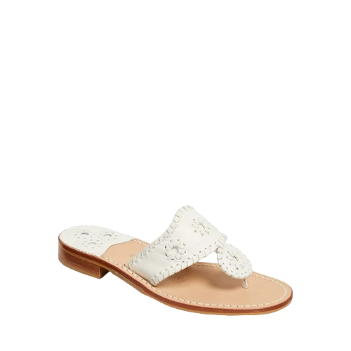 Jack Roger Ladies Slip On White Sandals 1219SN0001100-WHT