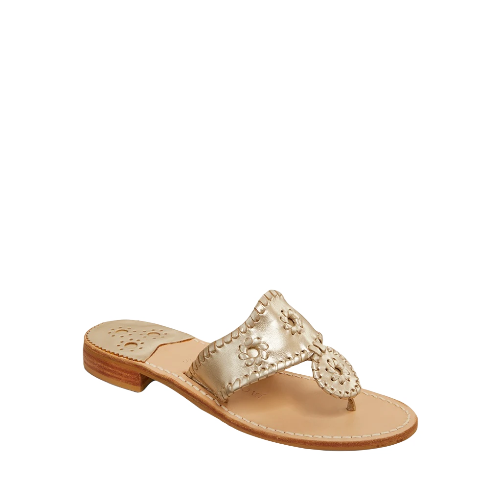 Jack Roger Ladies Slip On Platinum Sandals 1219SN0001042PLTNM