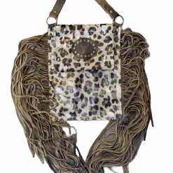 Keep It Gypsy Louis V Upcycled Leopard Cowhide Crossbody KGLP08