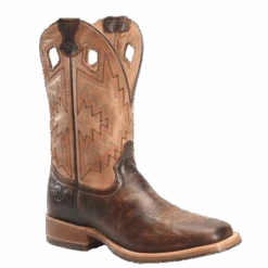 Double H Men's Winston Wide Square Toe Brown Roper Boots DH7023
