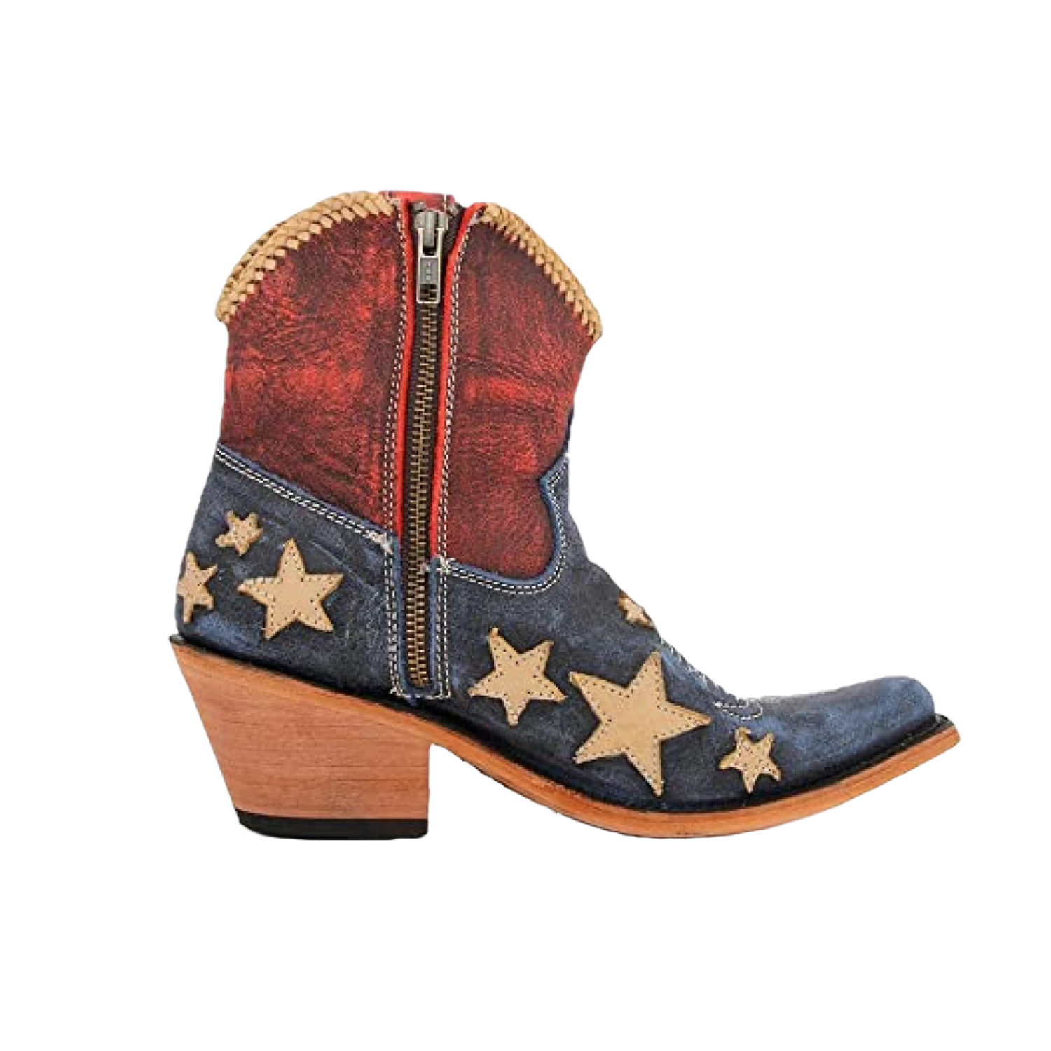 Liberty Black® Ladies Vintage Azul Americana Booties LB-712922 - Image 2