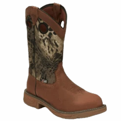 Justin Men's Rush Brown Round Toe Work Boots SE4318