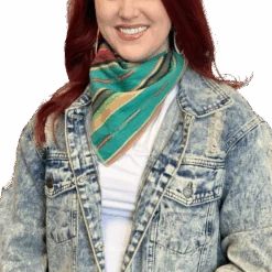 Sweet Texas Treasures Ladies Double Layer Stripped Wild Rag STT298