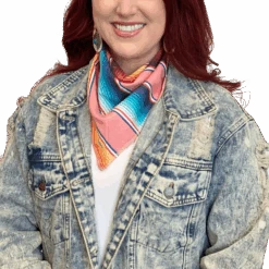 Sweet Texas Treasures Ladies Single Layer Stripped Wild Rag STT826