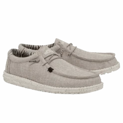 Hey Dude® Men's Wally Eco Linen Beige Slip On Shoes 112470521