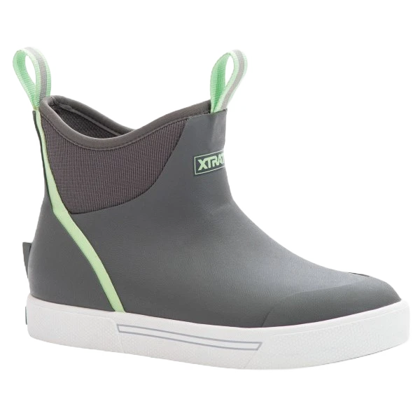 XTRATUF Ladies Wheelhouse Ankle Gray Deck Boot XWW-700