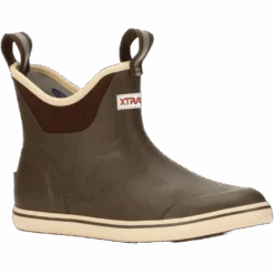 XTRATUF Ladies Brown 6" Rubber Ankle Deck Boots XWAB-900